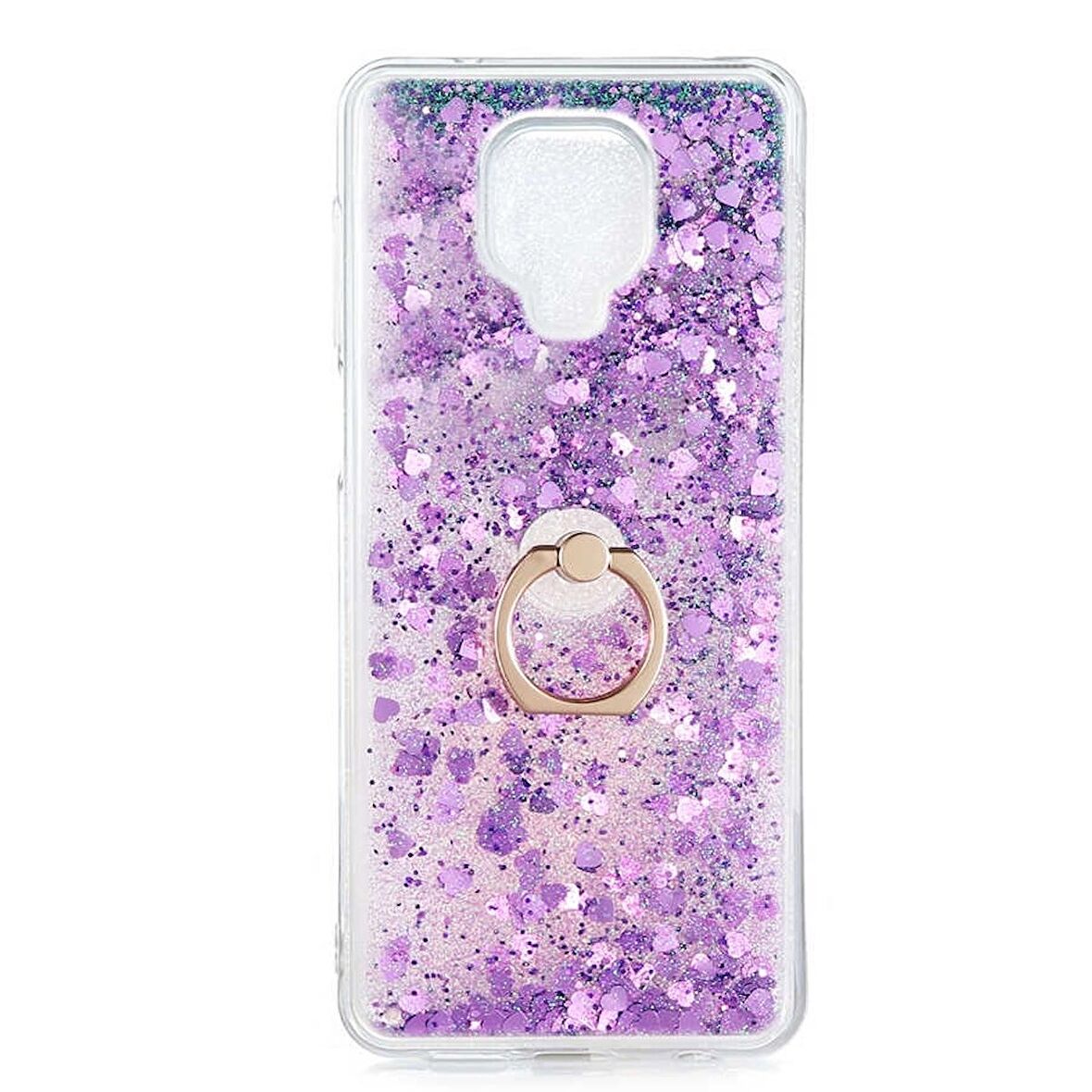 Smcase Xiaomi Redmi Note 9 Pro Kılıf Milce Yüzüklü Sulu Silikon