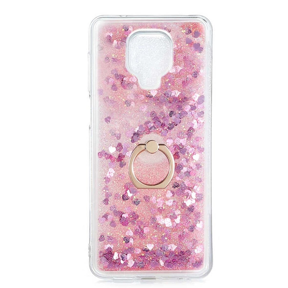 Smcase Xiaomi Redmi Note 9S Kılıf Milce Yüzüklü Sulu Silikon