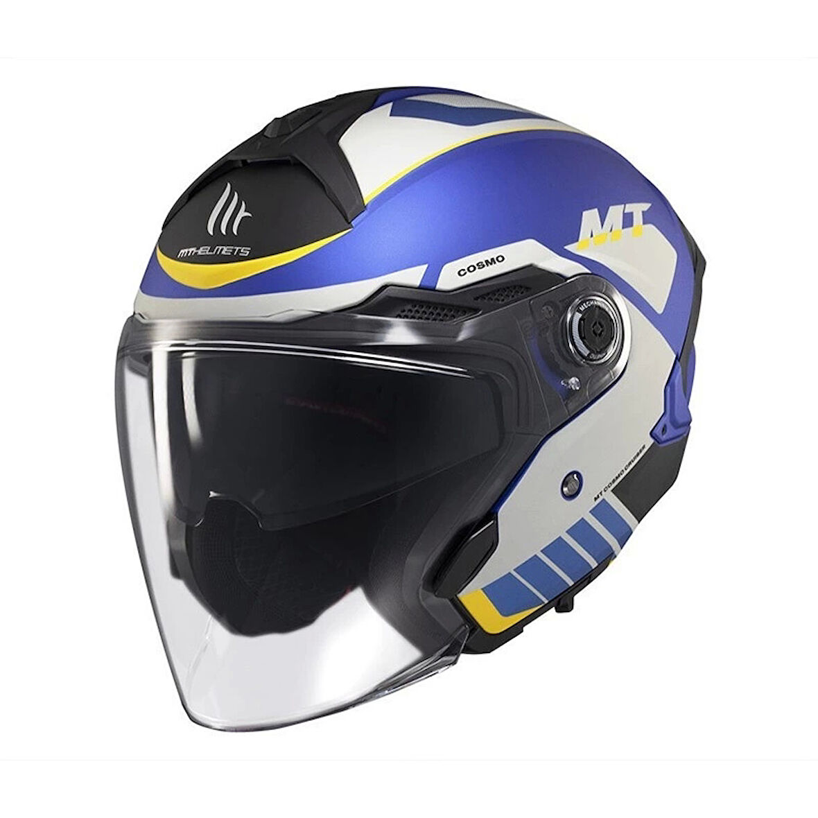 KASK MT COSMO SV CRUISER C7 ÇENESİZ GÖZLÜKLÜ MAT MAVİ