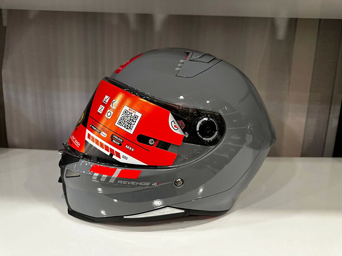 KASK MT REVENGE 2 S A12 PARLAK NARDO GRİ