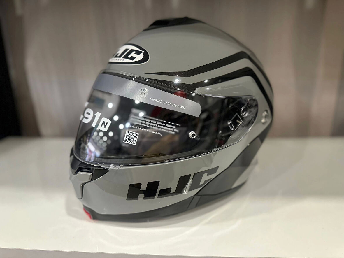 KASK HJC C91N KASK NEPOS MC5 PARLAK GRİ/SİYAH