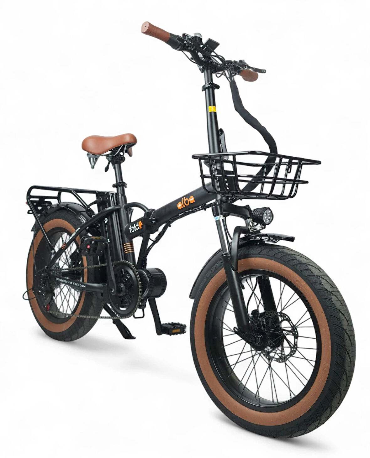 ALBA FOLD F 750 mid OFF ROAD PREMİUM 48V 16Ah(768Wh) SİYAH ZIRHLI LASTİK