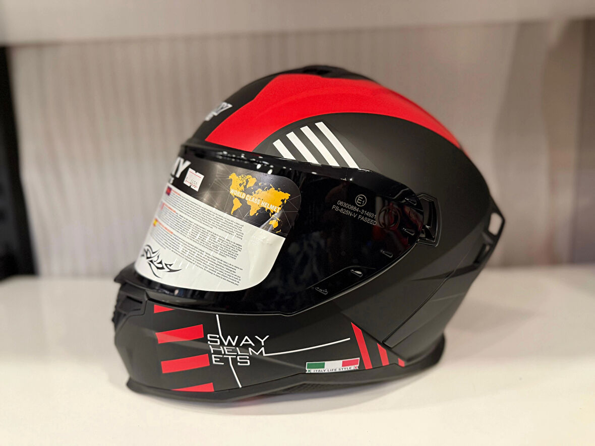 KASK SWAY SW 867 BLADE Black/Red Full Face