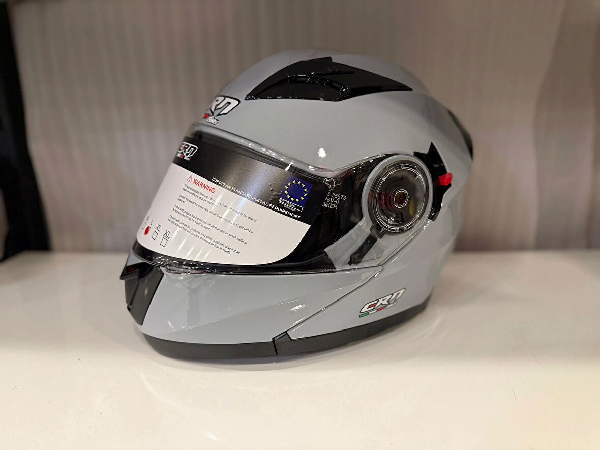KASK CRN 925 ÇENE AÇILIR NARDO GRİ