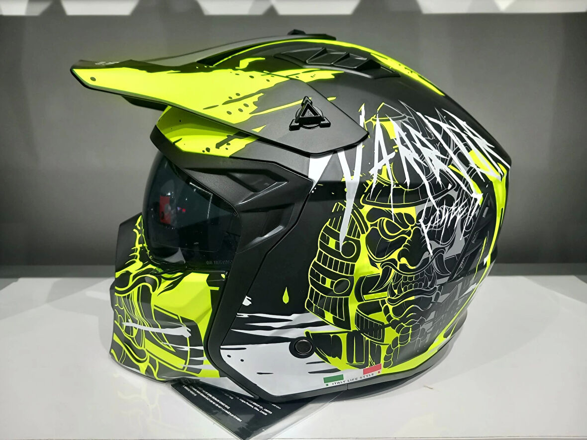 KASK SWAY X1-X SEUL BLACK/YELLOW ÇENE ÇIKAN