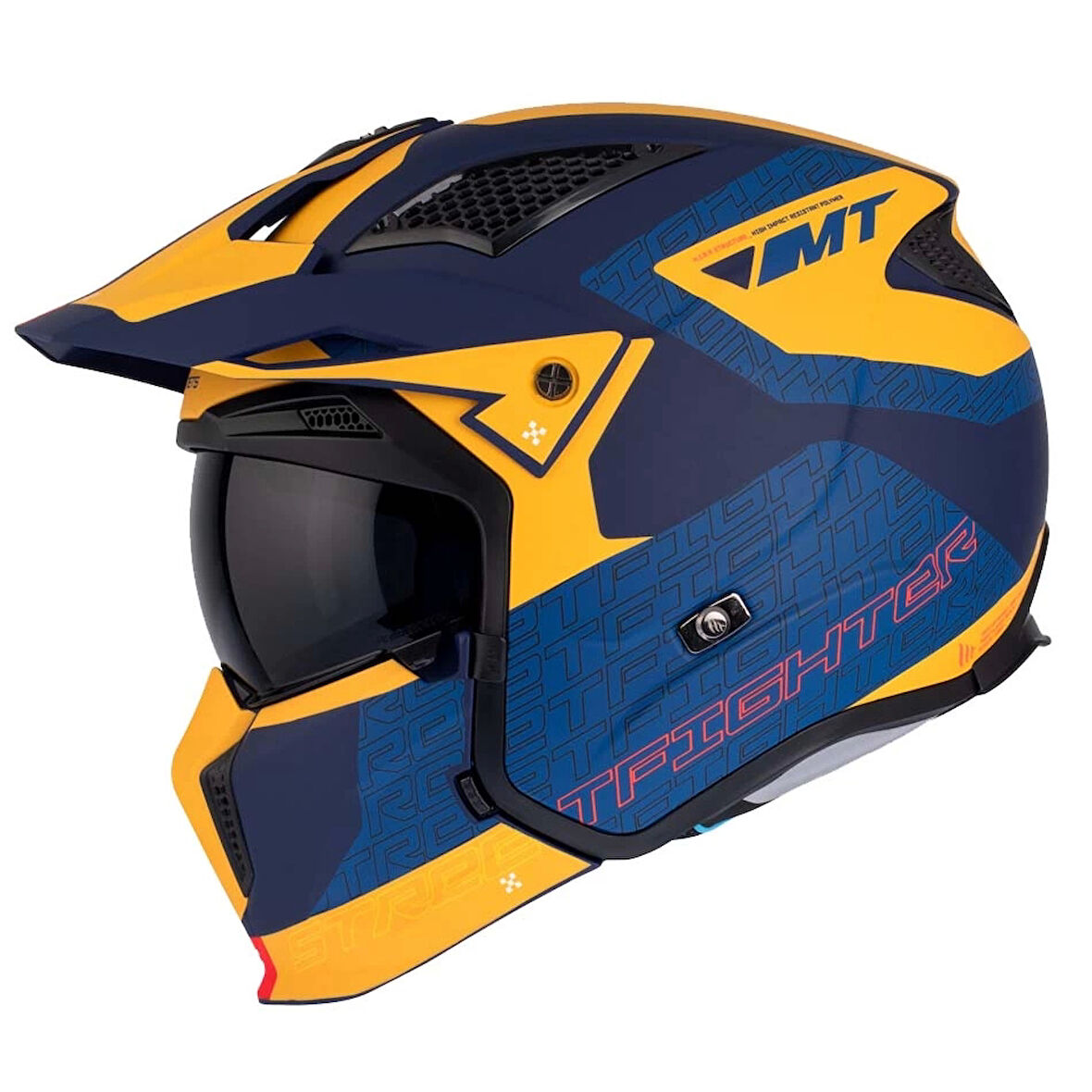 KASK MT STREETFİGHTER SV S TOTEM C3 MAT SARI