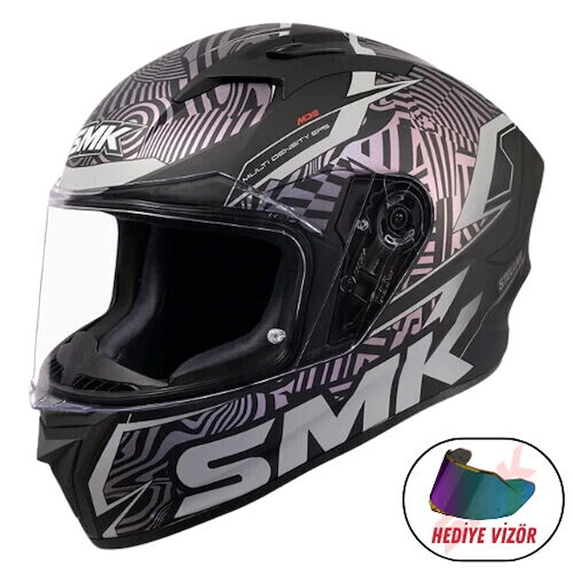 SMK KASK Smk Stellar-S01 Fury Kapalı Kask MA266C