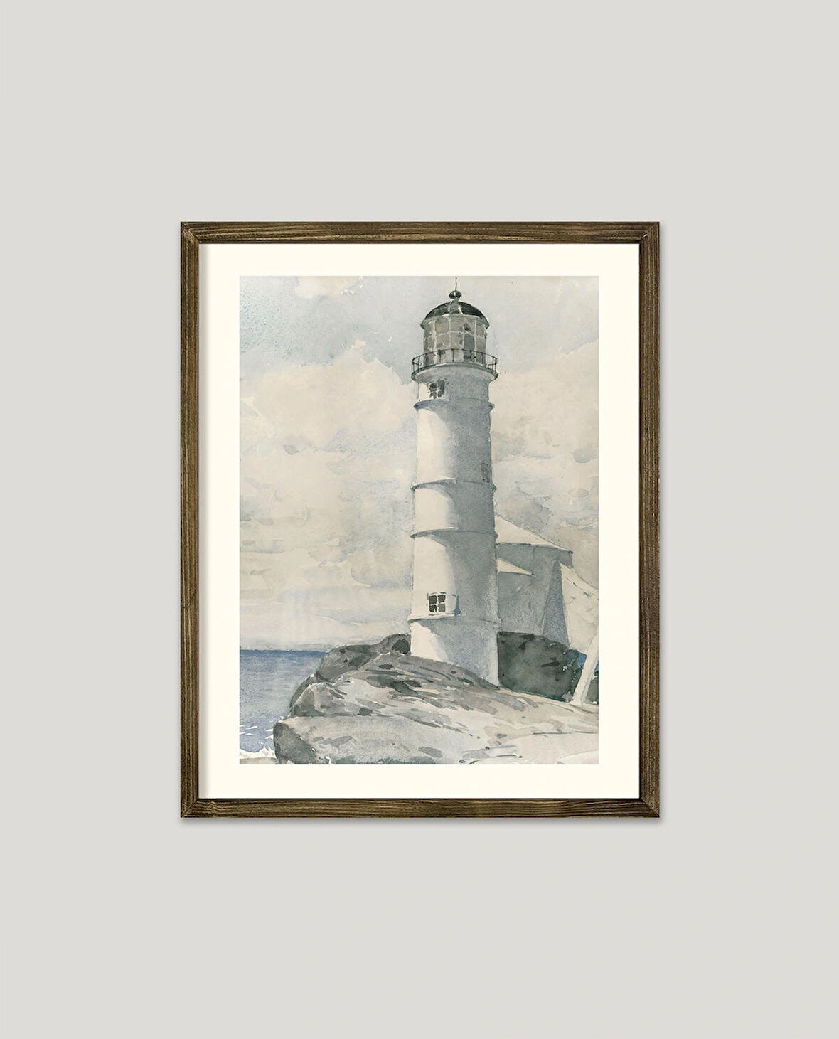 Deniz Feneri Çerçeveli Poster