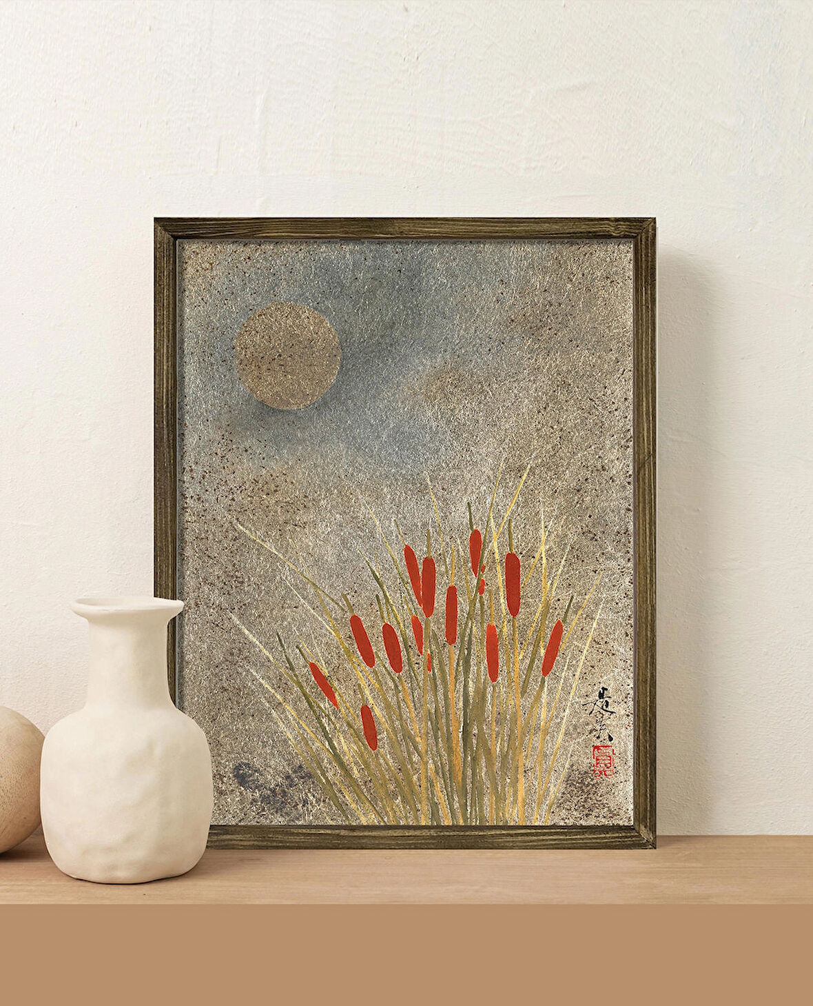 Japon Sanatı Çerçeveli Tablo No.2