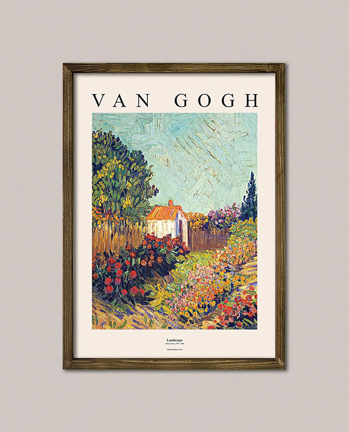 Van Gogh - Manzara Ahşap Çerçeveli Tablo