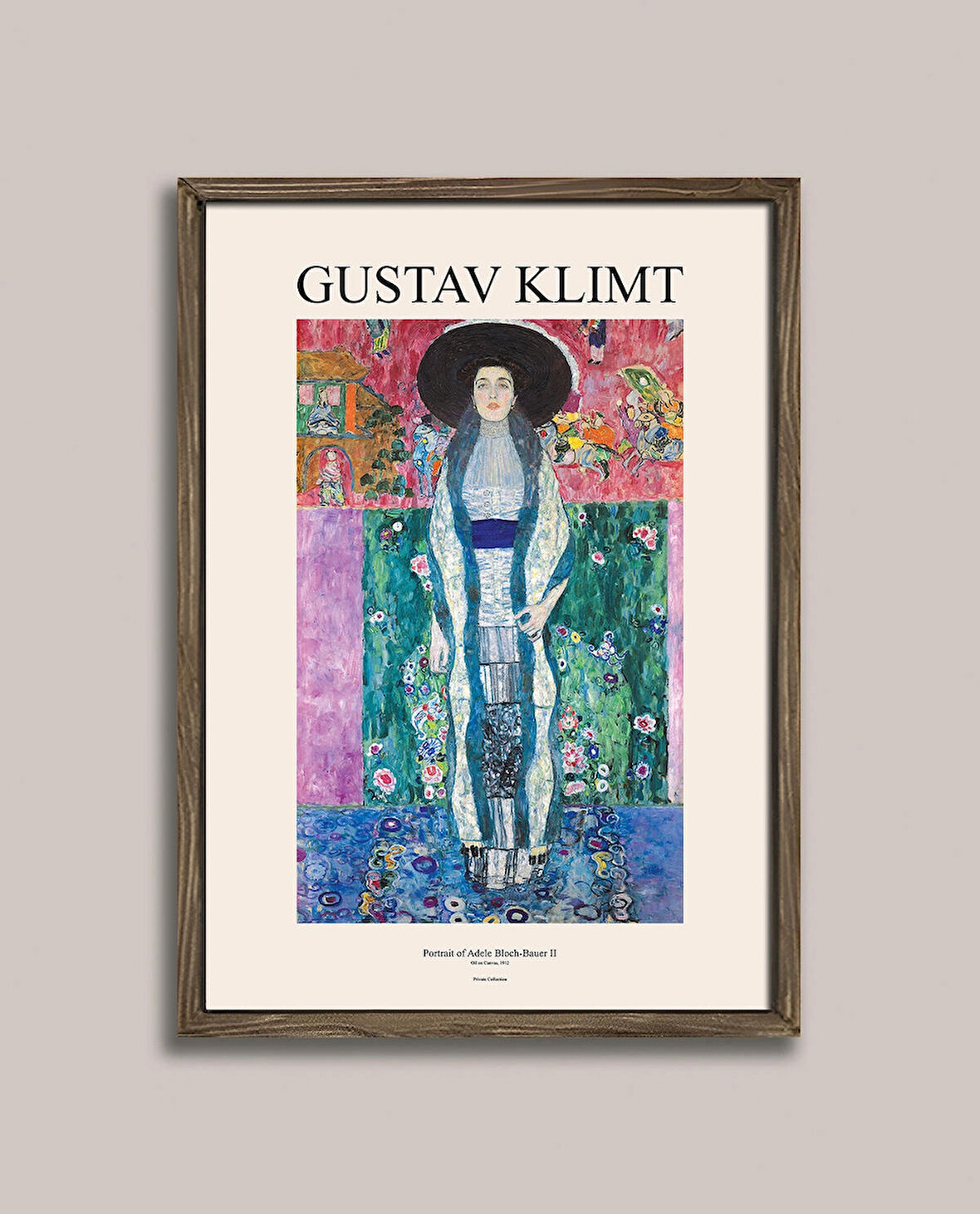 Gustav Klimt - Adele Bloch-Bauer’in Portresi Çerçeveli Tablo