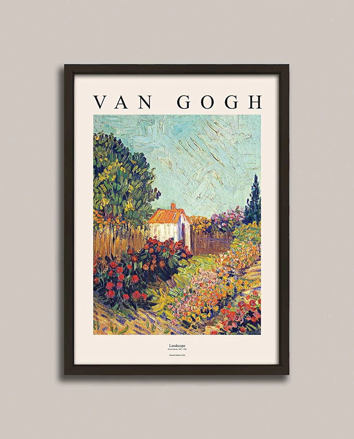 Van Gogh - Manzara Ahşap Çerçeveli Tablo