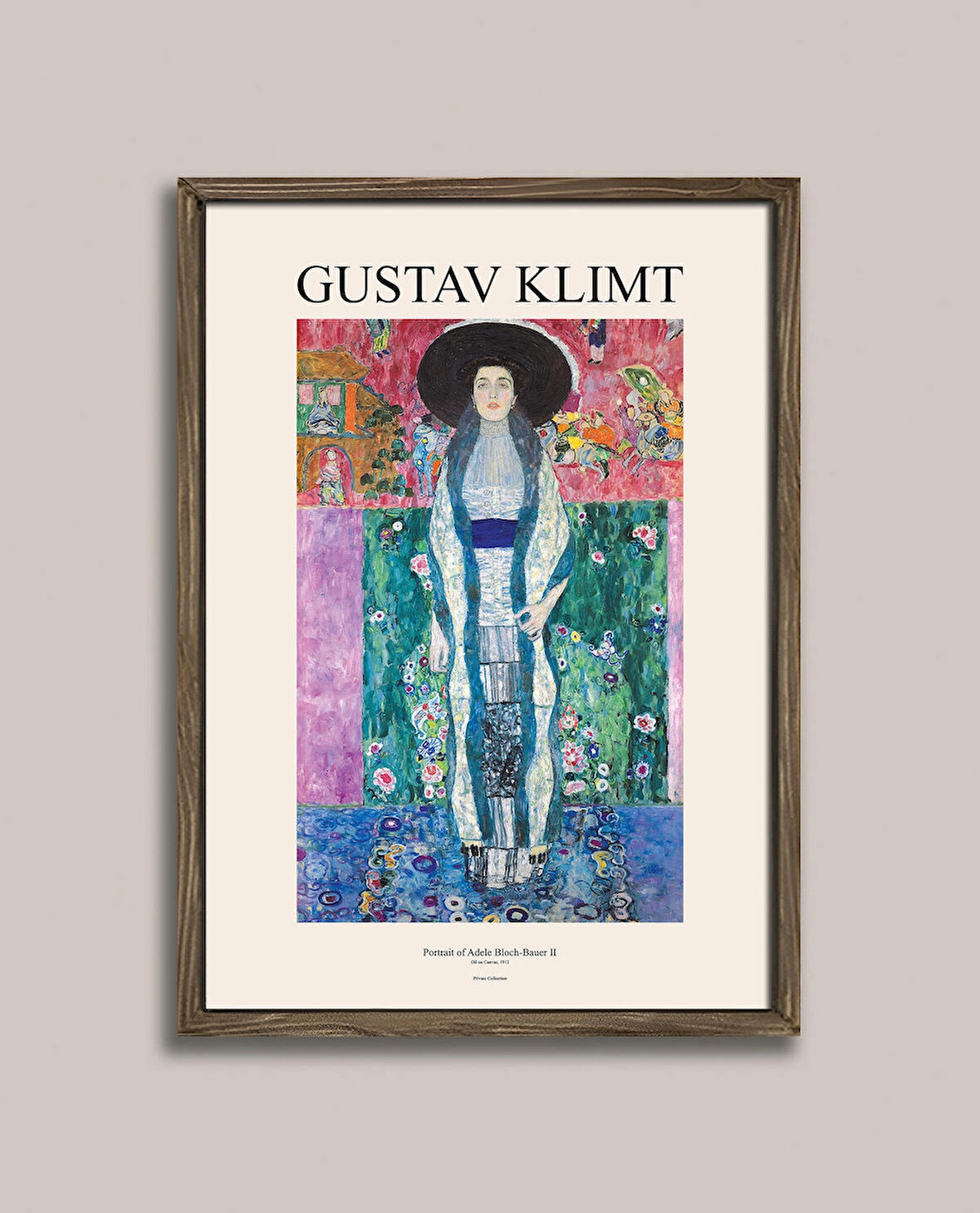 Gustav Klimt - Adele Bloch-Bauer’in Portresi Çerçeveli Tablo