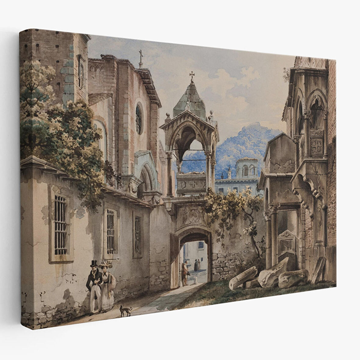 Harita Sepeti Eski Hollanda Şehir Manzarası Duvar Tablosu-1222