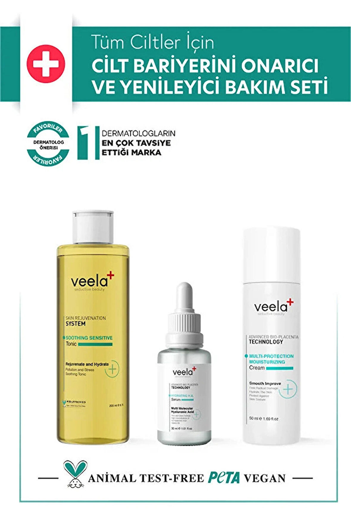 Tüm Ciltler İçin Cilt Bariyerini Onarıcı ve Yenileyici Bakım Seti
