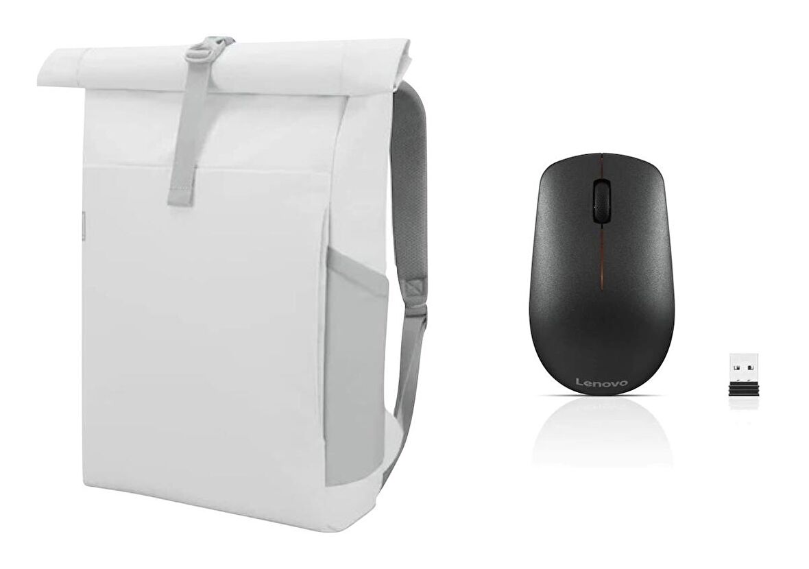 Lenovo 400 Kablosuz Mause ve Lenovo IdeaPad Gaming GX41H70101 Pro Set - Beyaz