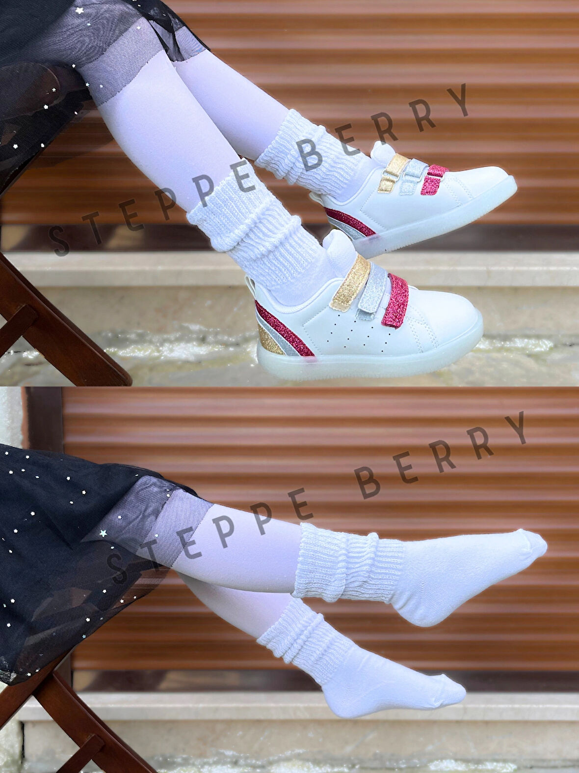 2  Çift Çocuk  Slouchy Çorap