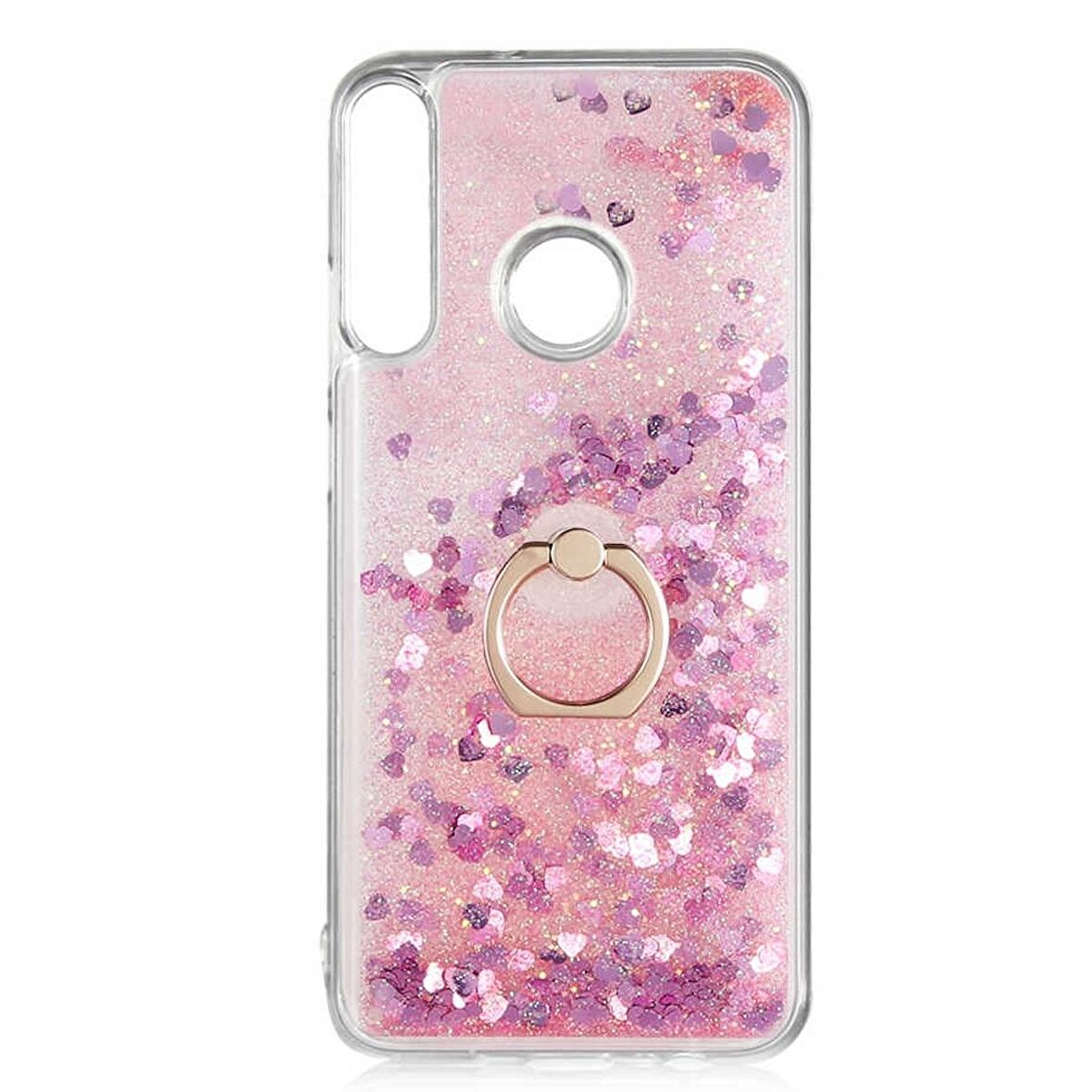 Smcase Huawei P30 Lite Kılıf Milce Yüzüklü Sulu Silikon