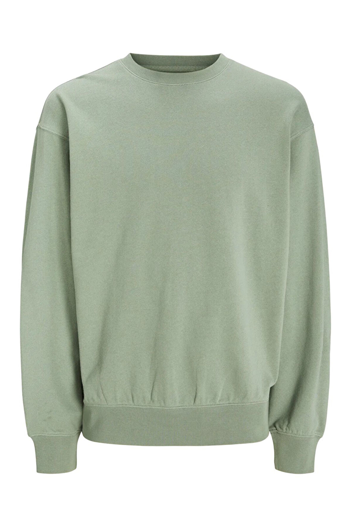 Erkek Bisiklet Yaka Düz Renk Sweatshirt 12257853