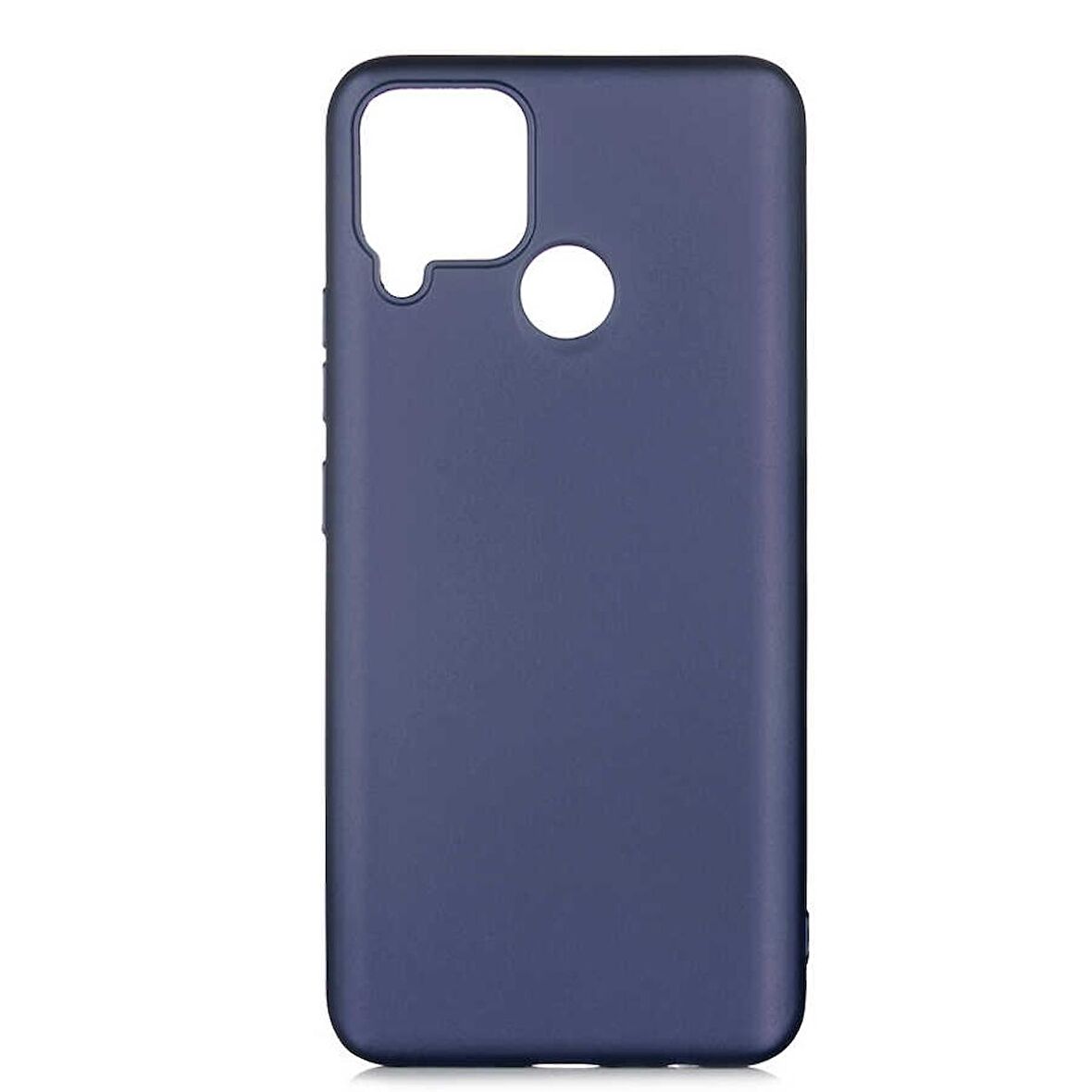 Smcase Realme C15 Kılıf Lüks Mat Silikon  Nano Ekran Koruyucu