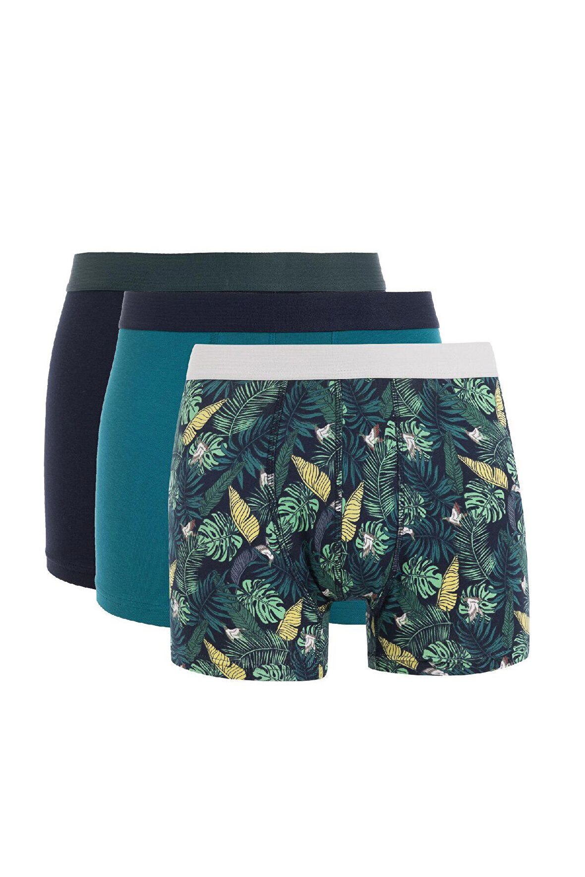 DeFacto Regular Fit Baskılı 3'lü Boxer C9568AX24AUNV135