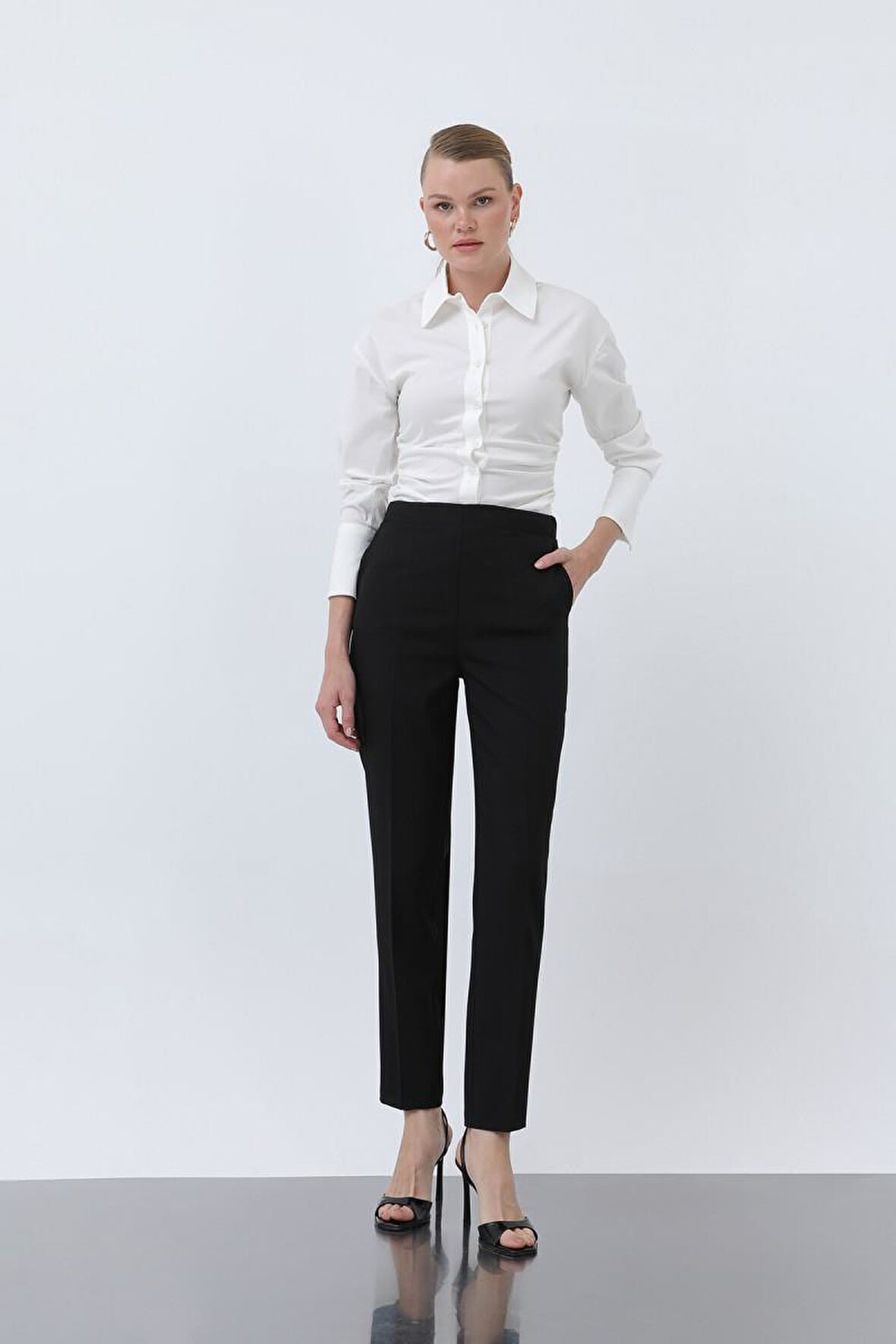 Kadın Havuç Kesim Pantolon - 18242PNT