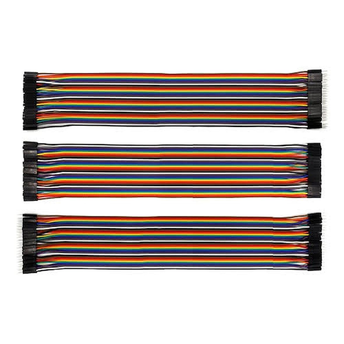 30 cm 120’li Dişi-dişi, Erkek-Erkek, Erkek-Dişi Jumper Kablo Seti