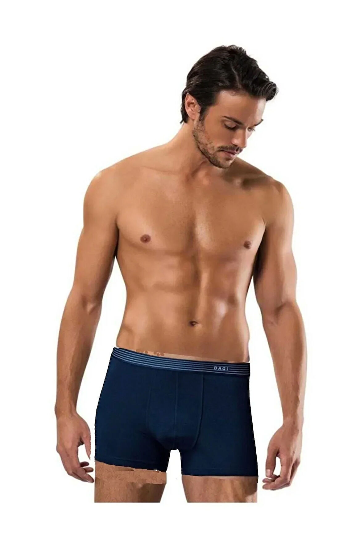 Erkek Lacivert Compact Düz Boxer D5210
