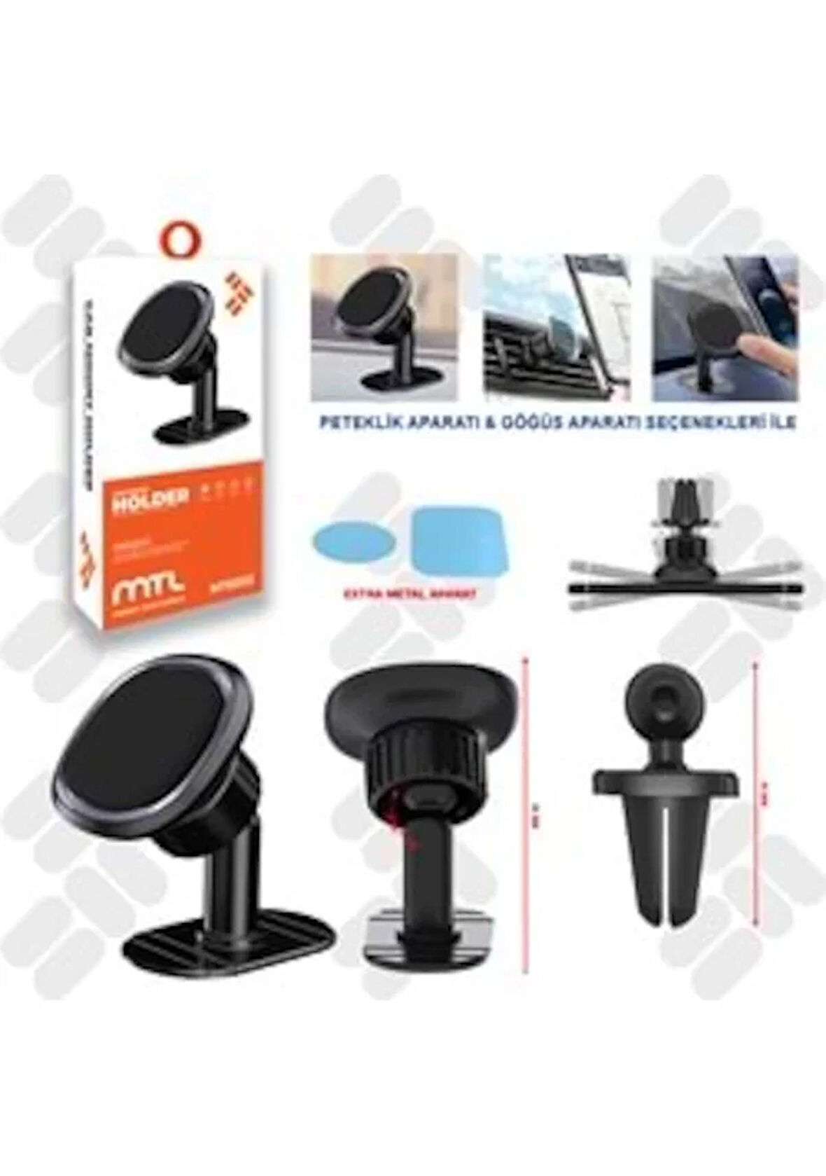 ARAÇ KALOİFER YERİNE TAKILAN MIKNATISLI ARAÇ İÇİ TELEFON TUTUCU MT6055