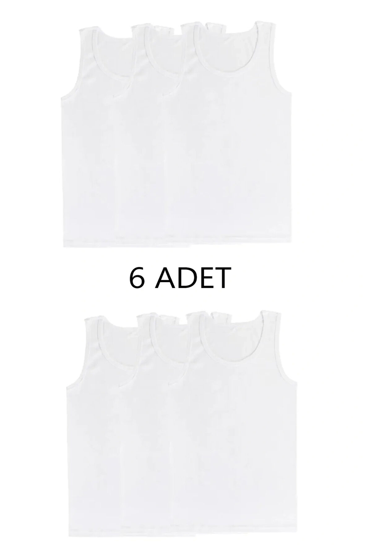 6'LI KARIŞIK RENK ERKEK ATLET TAKIM