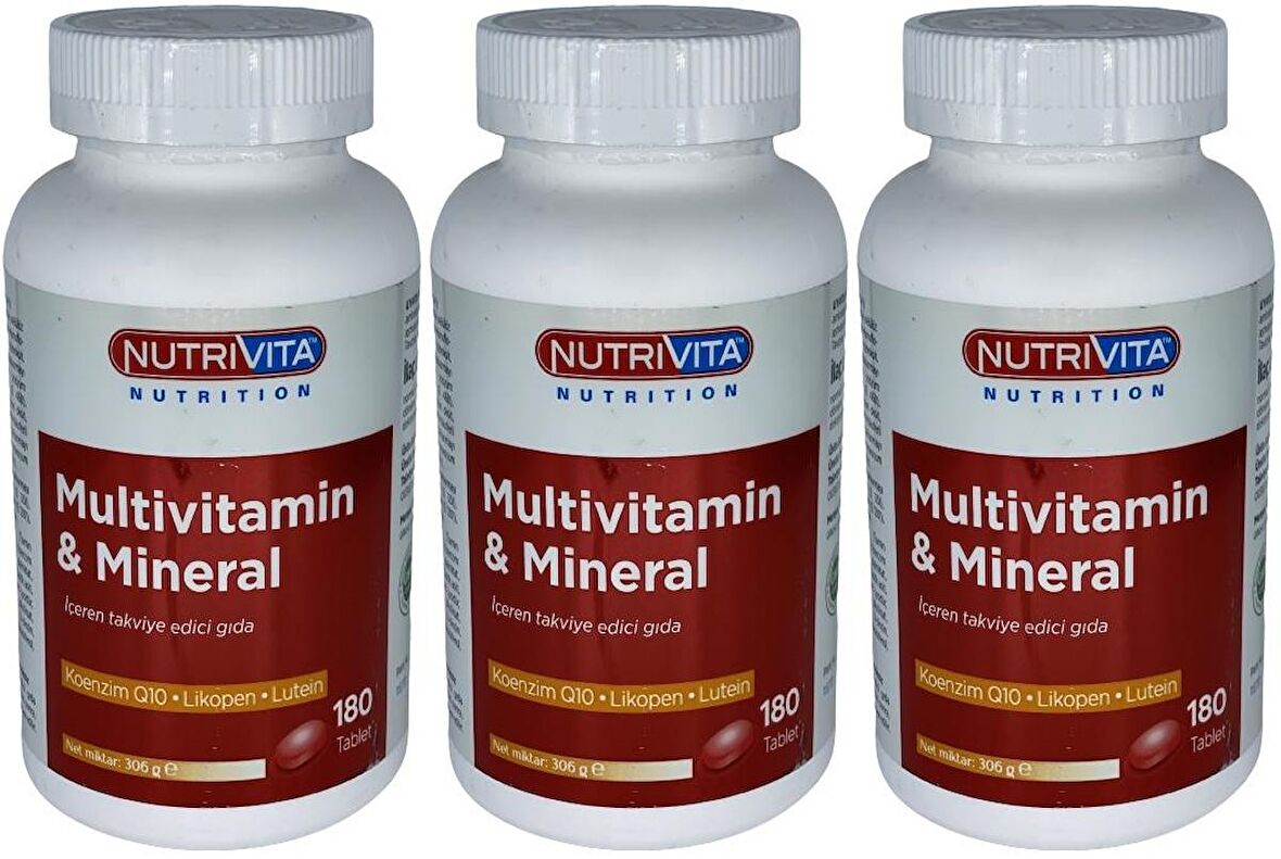 Multivitamin Mineral 3x180 Tablet