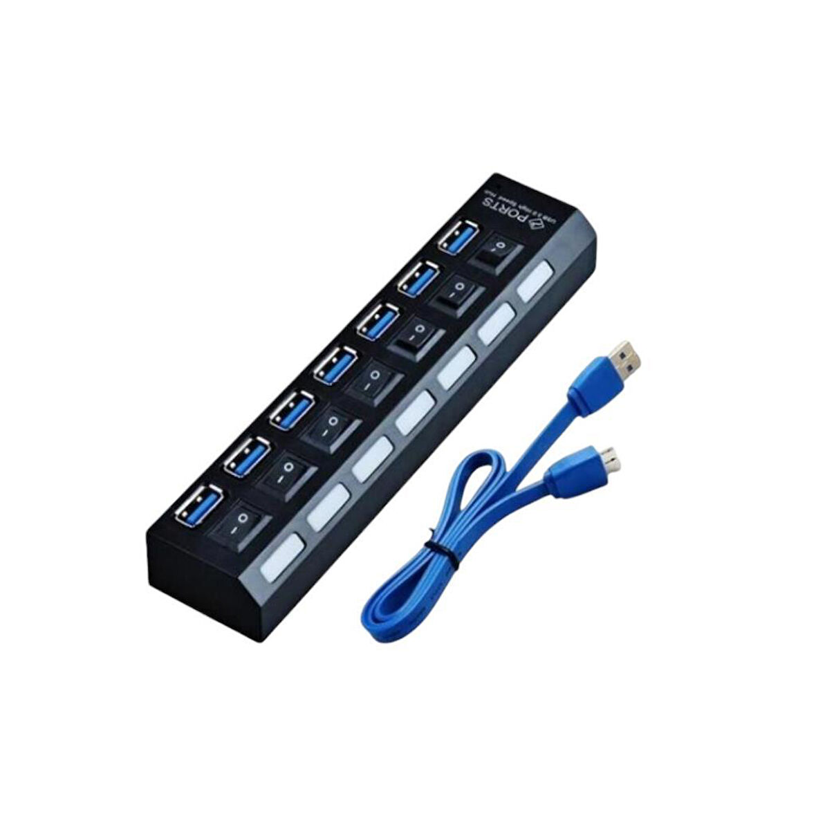 7 Port Usb 3.0 2.0 Hub Anahtarlı Çoklayıcı Çoğaltıcı Switch