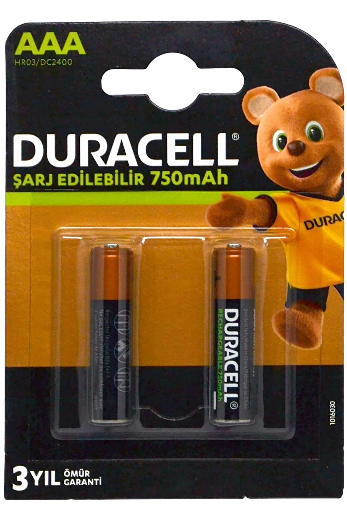 Şarjlı Pil 2xaaa 750 Mah
