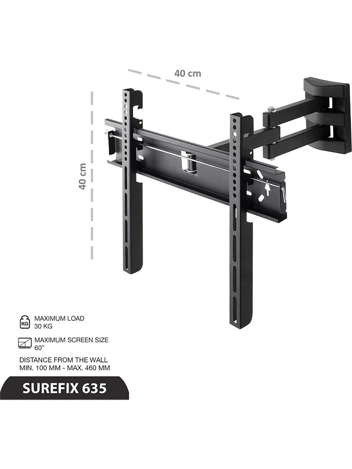 Sonorous Surefix 635 Hareketli Askı Aparatı 65 inç