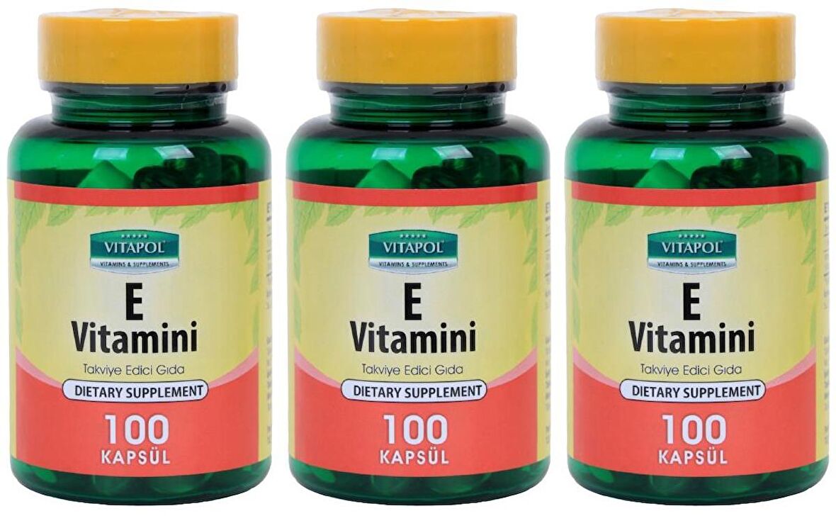 Vitapol Vitamin E Vitamini 400 Iu 268 Mg 3x100 Kapsül
