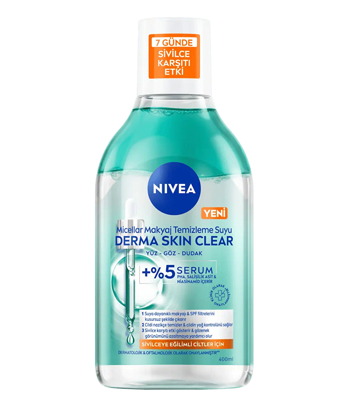 98722 Derma Skin Clear Micellar Makyaj Temizleme Suyu