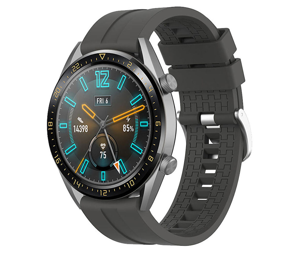 Megafox Samsung Galaxy Watch 4 Classic 42/46mm Uyumlu Silikon Kordon Spor Suya Dayanıklı Bileklik