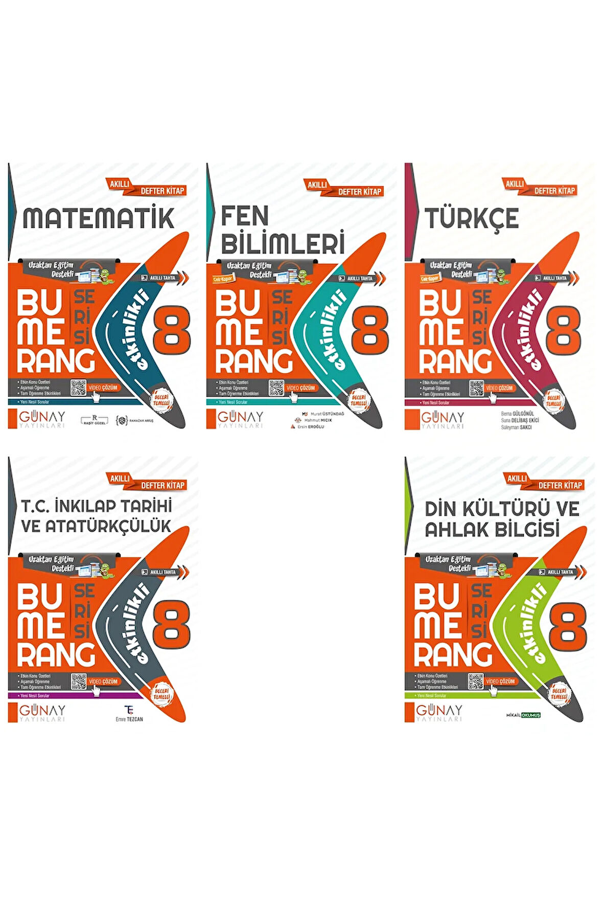 LGS 8. Sınıf Bumerang Serisi 5li Set