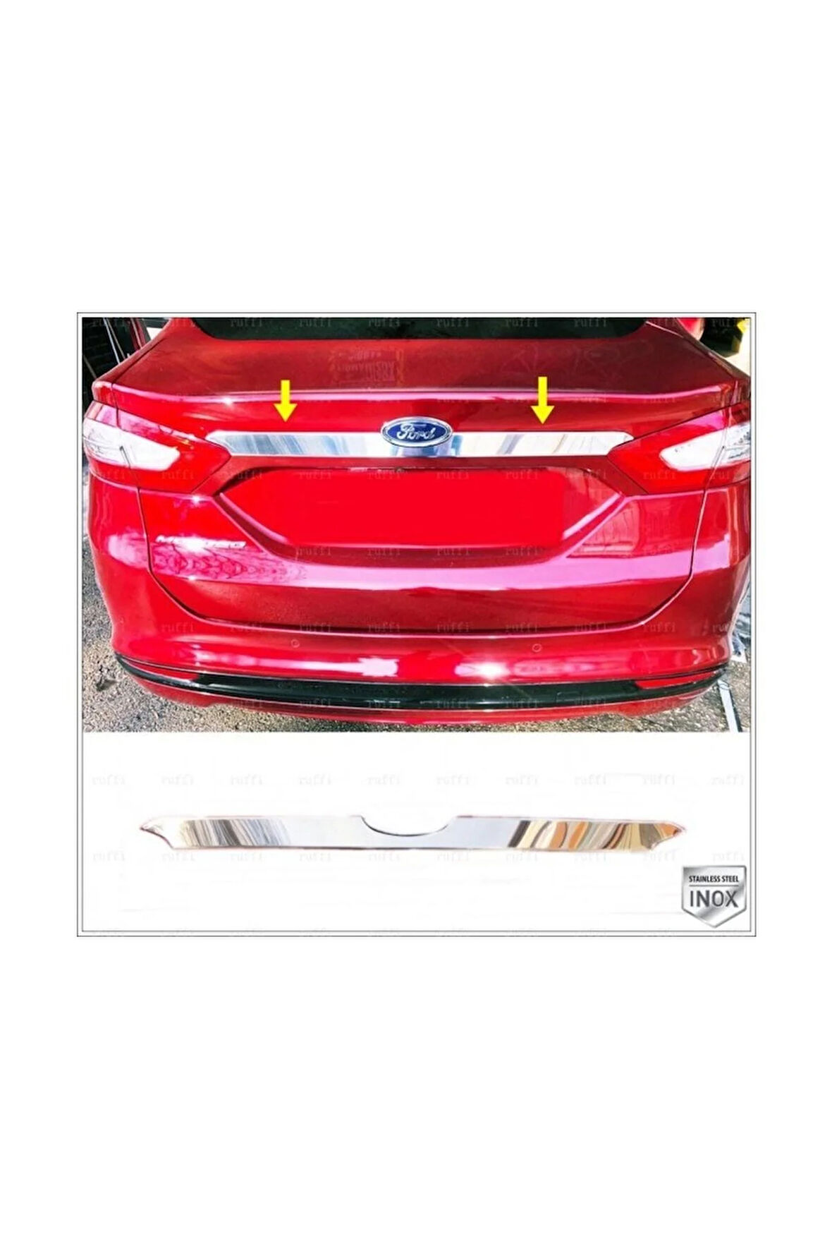 Ford Mondeo Krom Bagaj Çıtası 2015 Ve Üzeri Paslanmaz Çelik