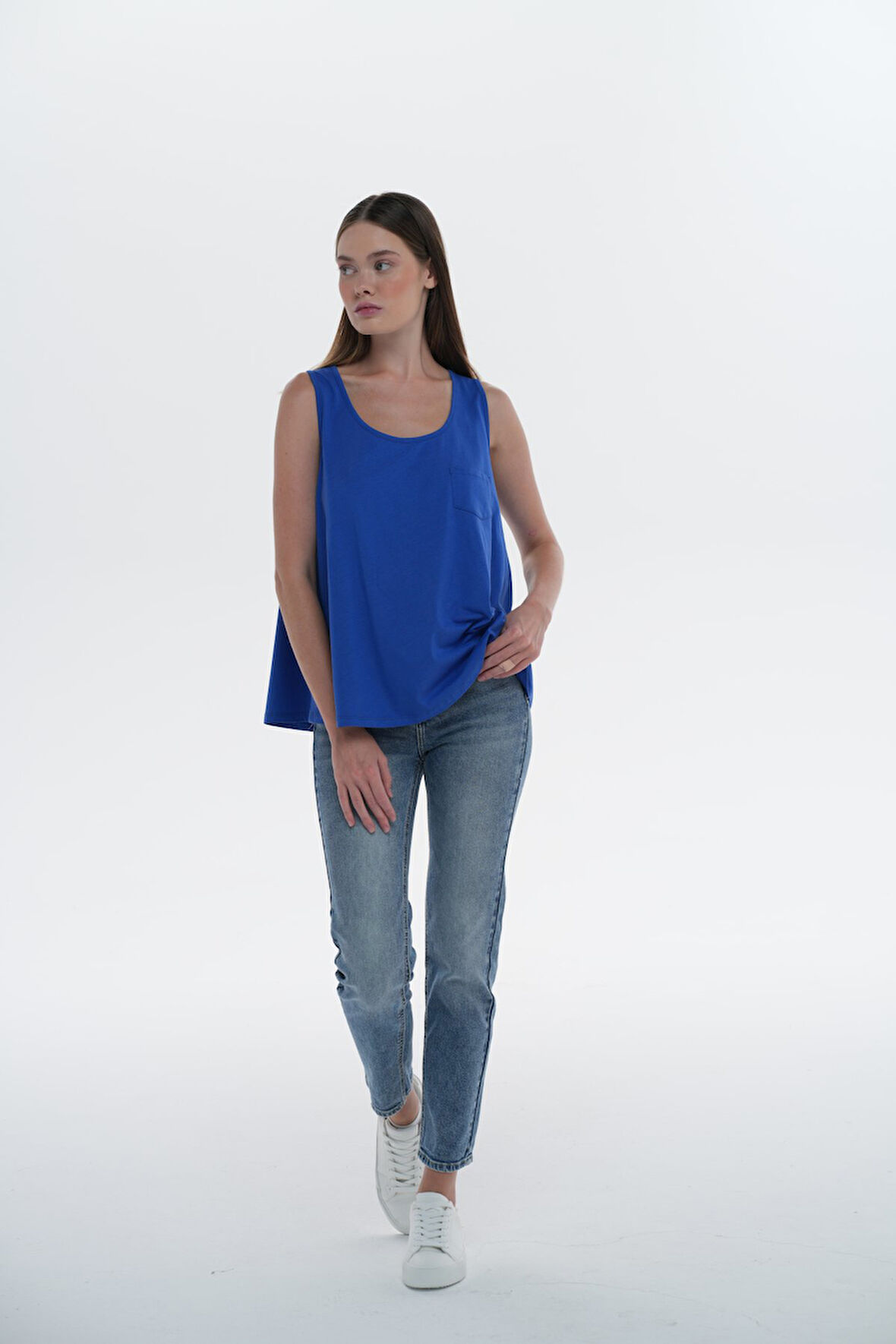 Basic  Oversize  Pamuk Top   | S