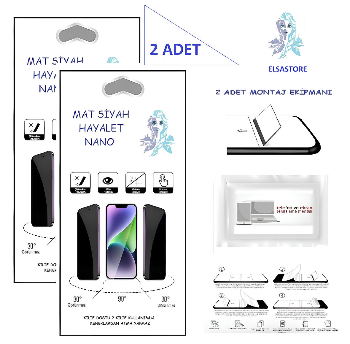 Apple iPhone 11 PRO MAX Nano Ekran Koruyucu 2 Adet Ultra İNCE Esnek MAT HAYALET