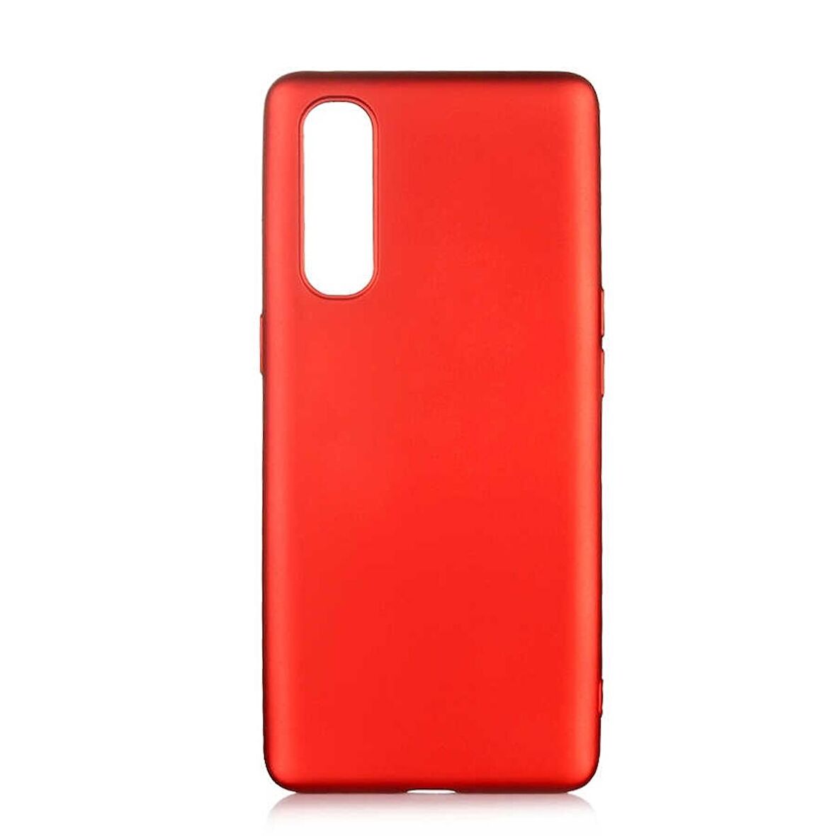 Smcase Oppo Reno4 Kılıf Lüks Mat Silikon  Tam Kapatan Ekran Koruyucu