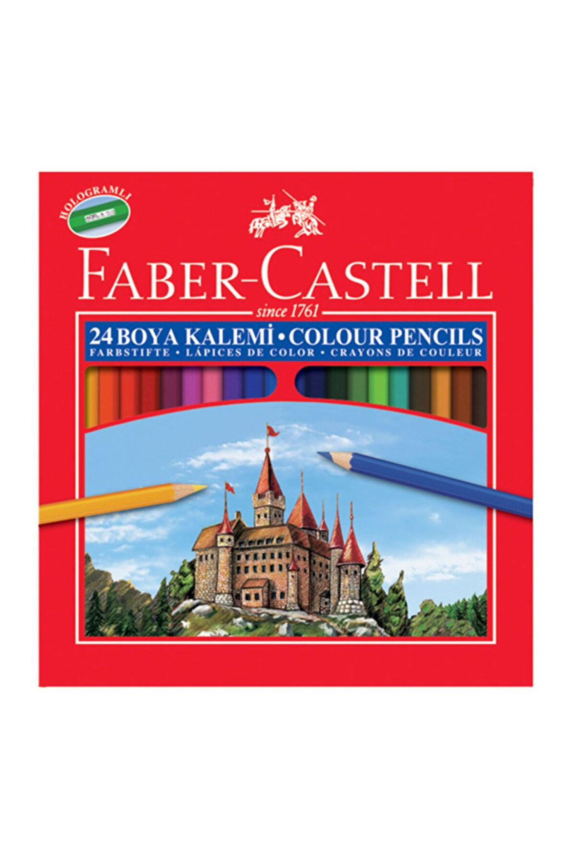 Kuru Boya Red Line Karton Kutu Tam Boy 24 Lü