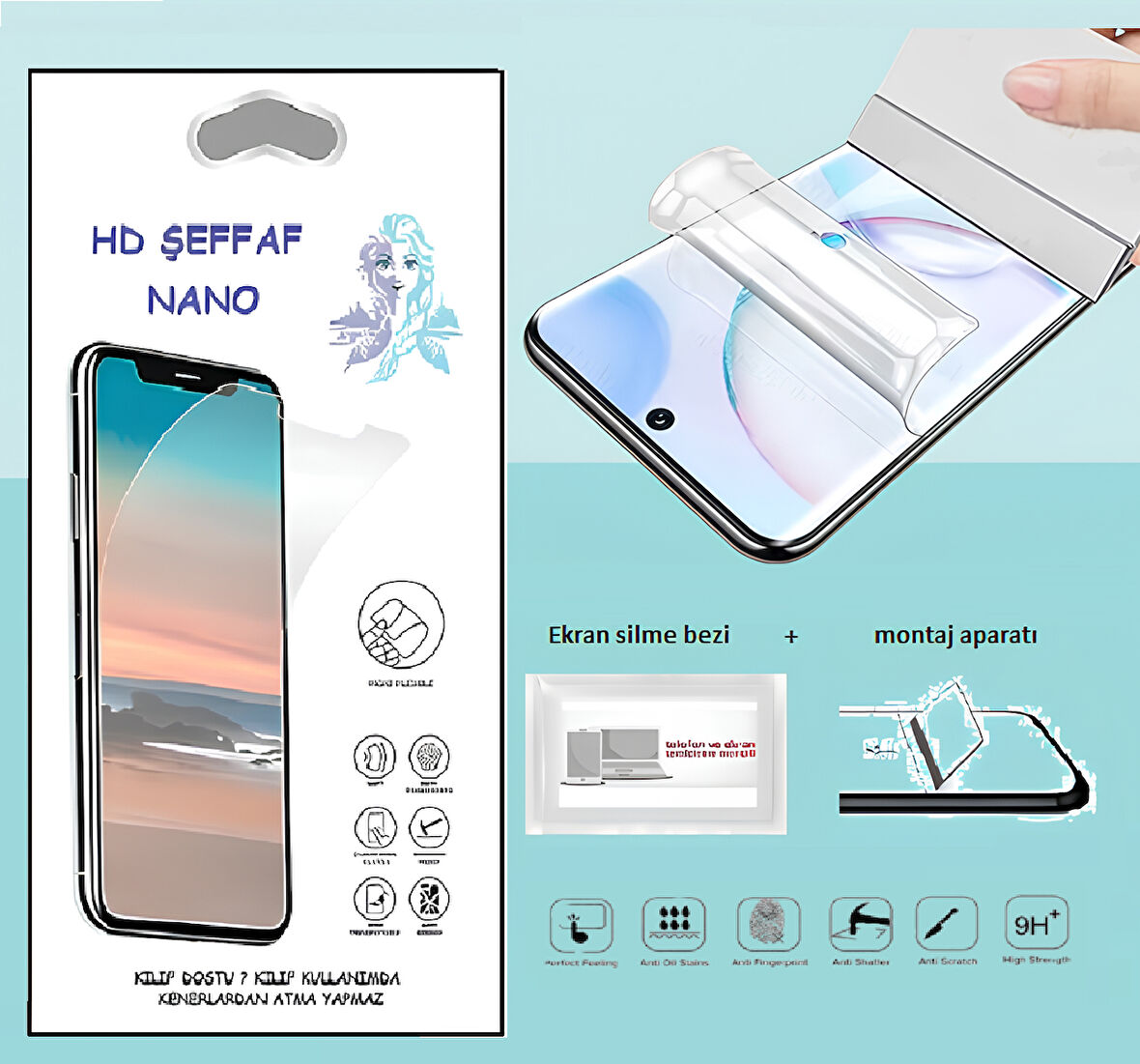 Xiaomi Mİ9T Nano Ekran Koruyucu İnce Esnek Hd Şeffaf