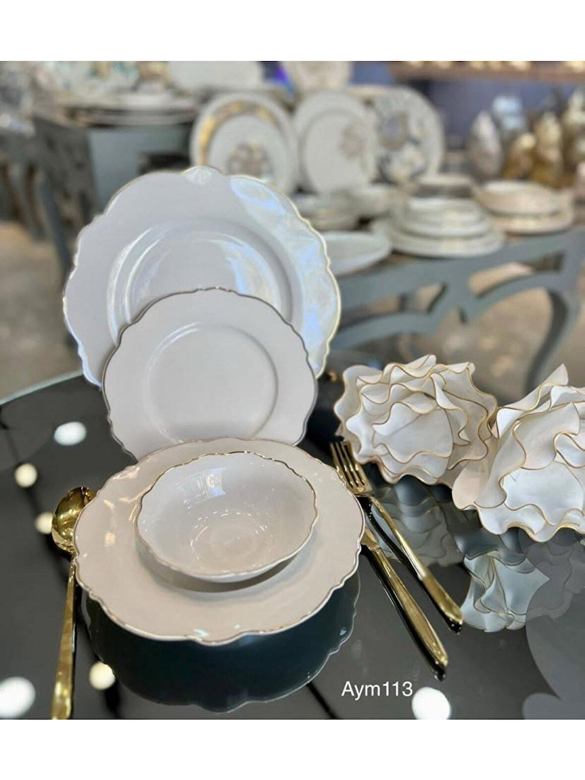 Biev Porselen Yemek Takımı 24 Parça