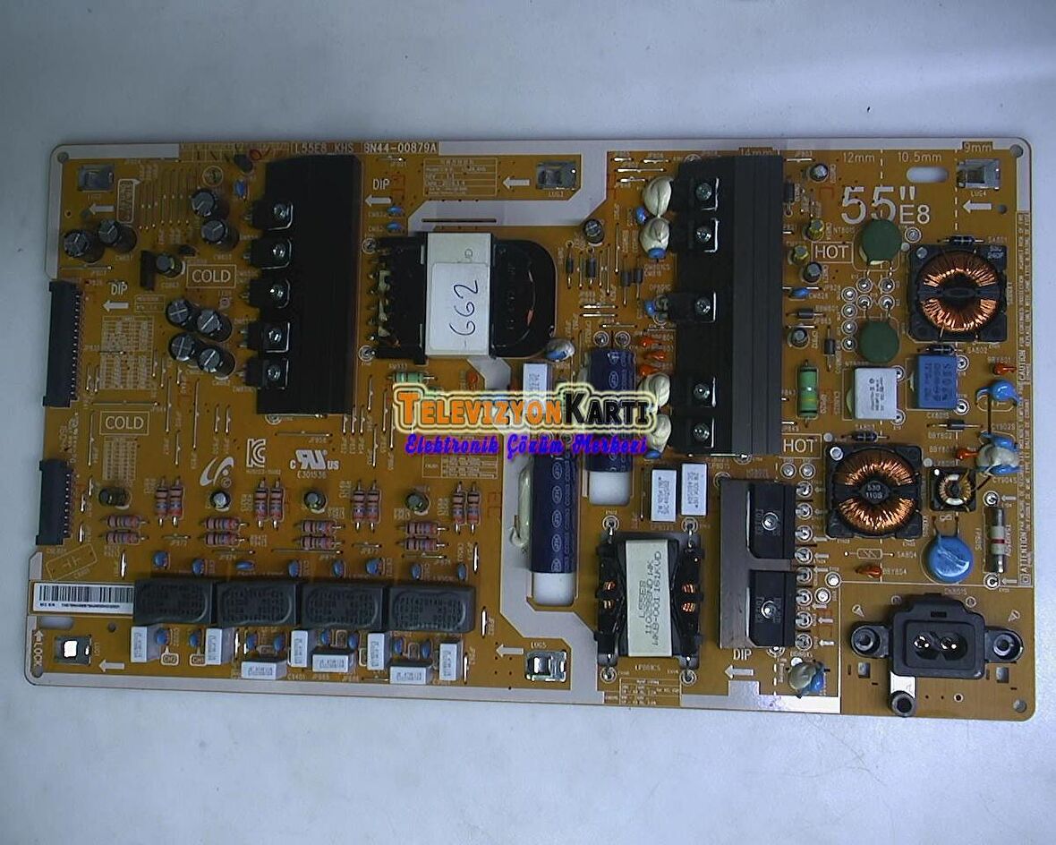 BN44-00879A, L55E8_KHS, REV:1.2, Samsung UE55KS9500T, Power Board, Besleme, CY-XK055FLLVSH