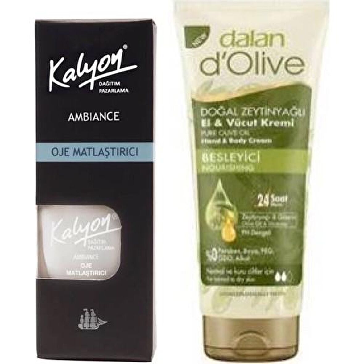 Kalyon Oje Matlaştırıcı + Dalan Tüp Krem 20 ml