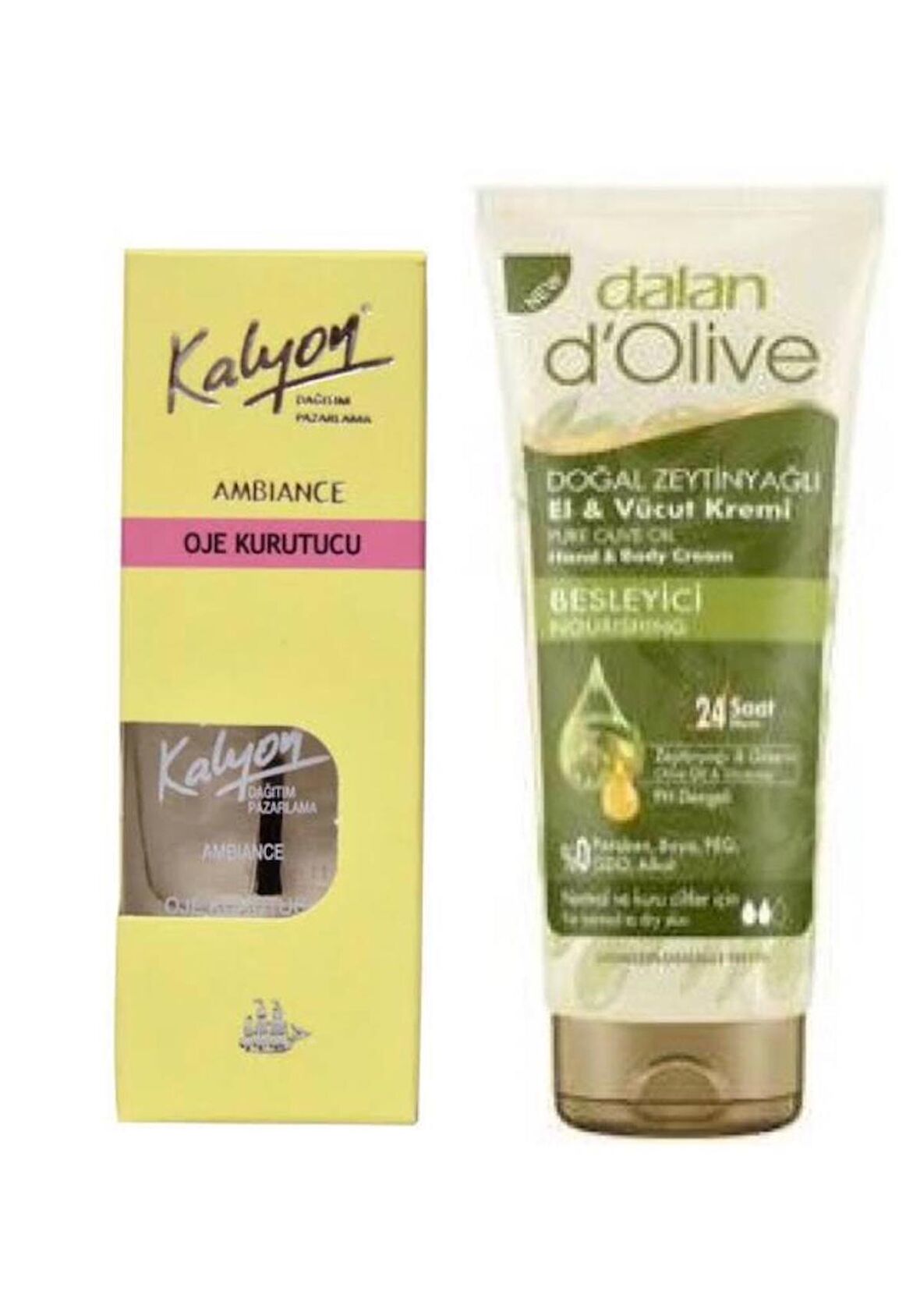 Kalyon Oje Kurutucu Fırçalı + Dalan Tüp Krem 20 Ml