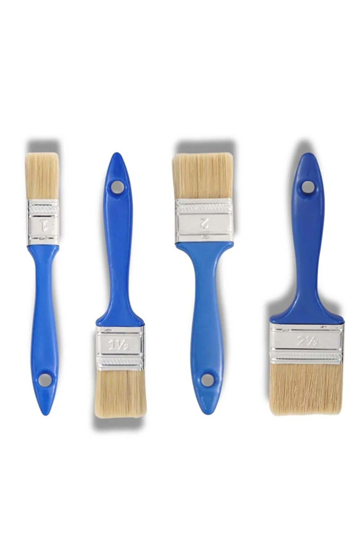 4lü set fırça kestirme fırça 1 -1,5-2-2,5 numaralı kestirme fırçaları duvar ,ahşap ,metal vb