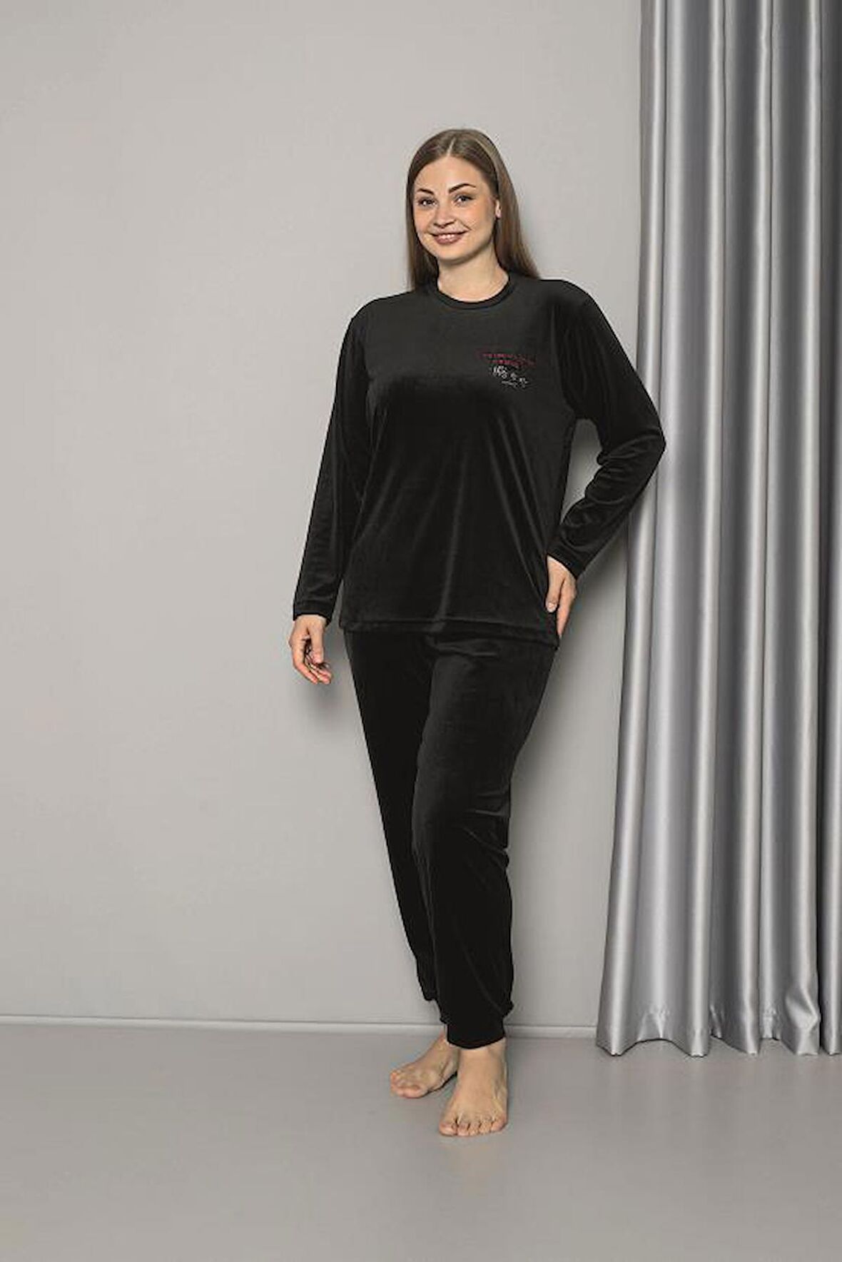 SENFONİ 10459 Kadın BATTAL KADİFE TAKIM